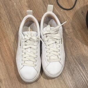Puma Classic White Lace-Up Sneakers